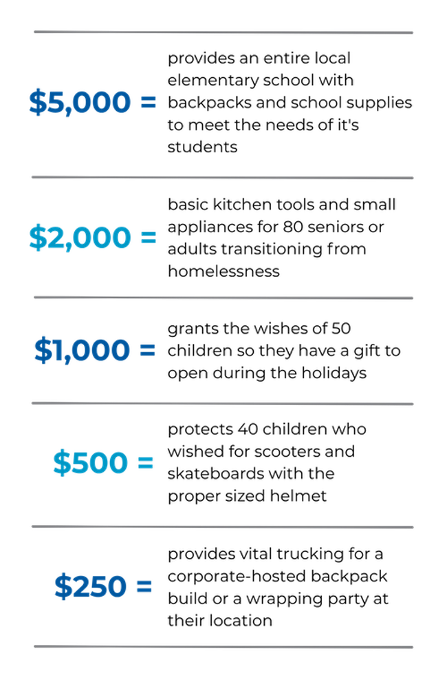What your donation can do