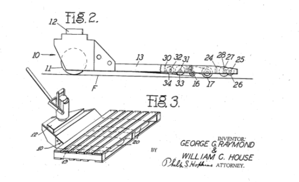 raymond pallet jack patent