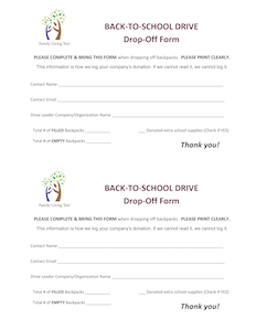 BTS Drop Off Form Single